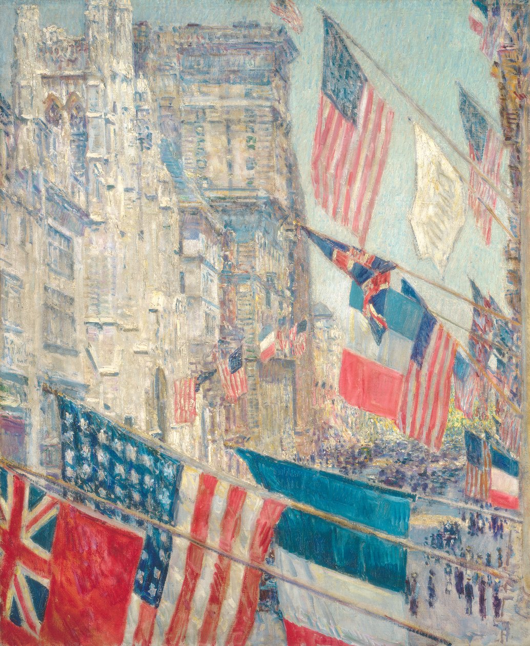 Allies Day, mei 1917 door Childe Frederick Hassam