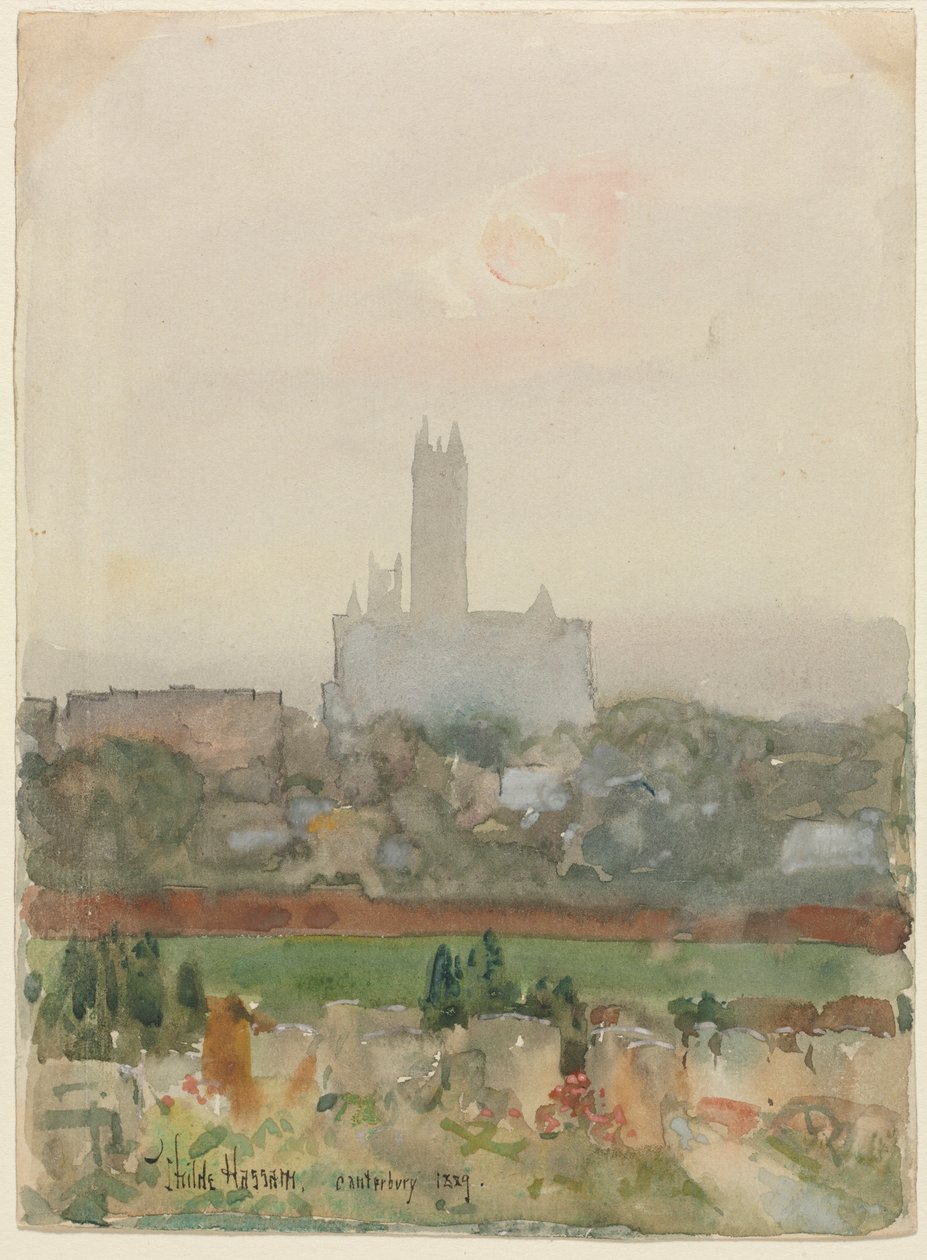 Kathedraal van Canterbury door Childe Frederick Hassam
