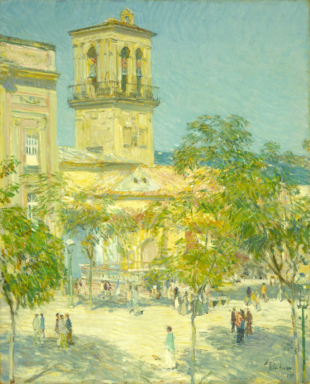 Straat van de Grote Kapitein, Cordoba door Childe Frederick Hassam