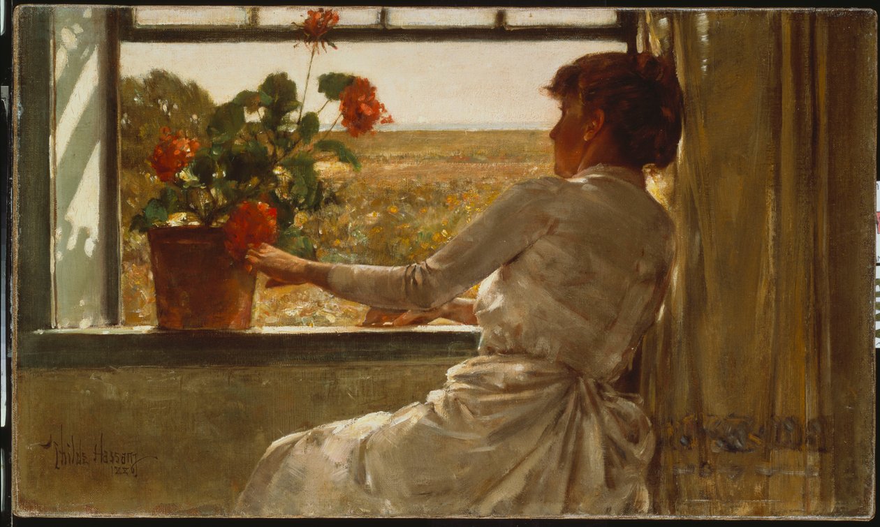 Zomeravond door Childe Frederick Hassam