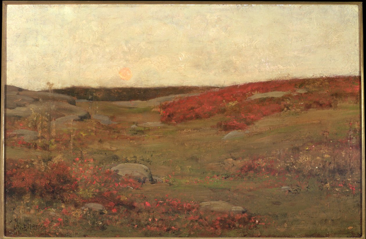 Zonsopgang, Herfst door Childe Frederick Hassam
