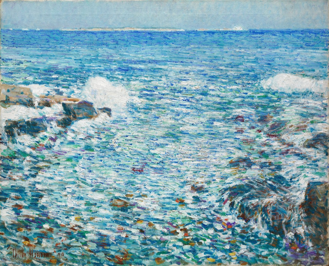 Branding, Isles of Shoals door Childe Frederick Hassam