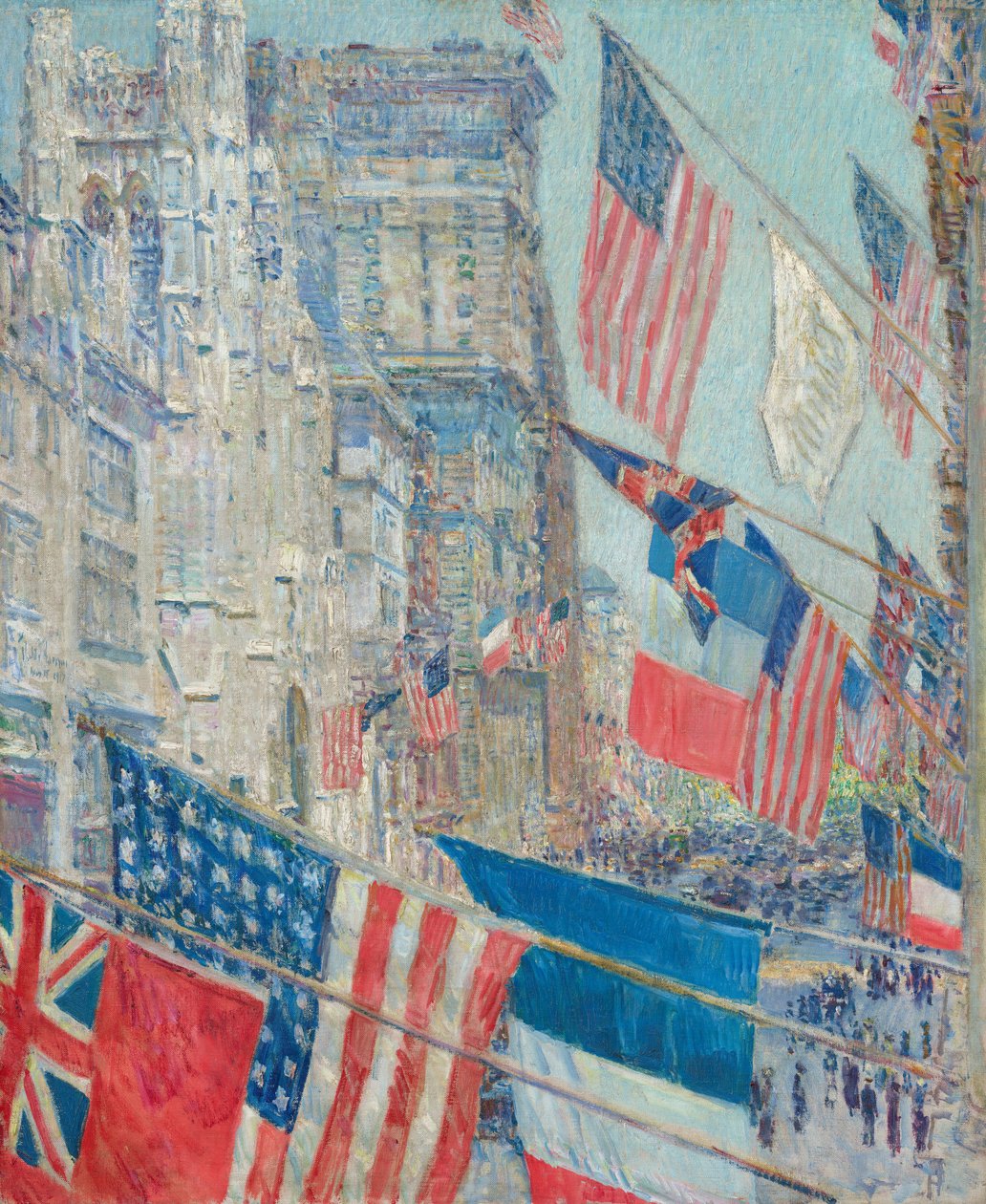 Dag van de Geallieerden, mei 1917 door Childe Hassam