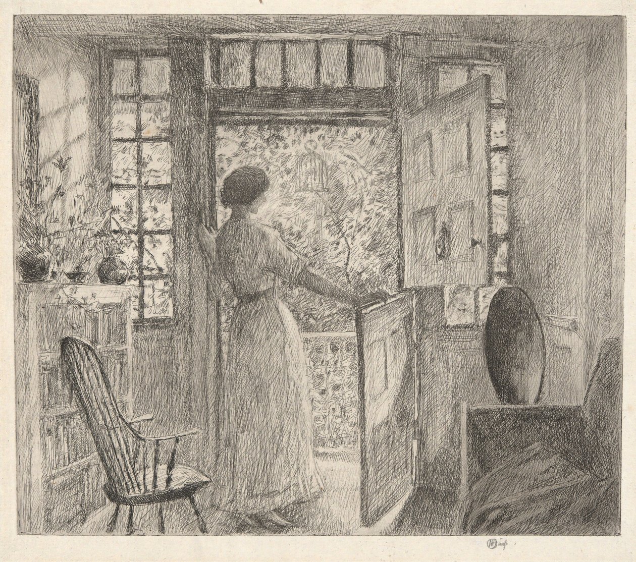Dutch Door door Childe Hassam