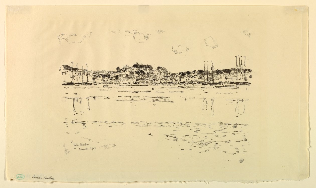 Binnenhaven door Childe Hassam