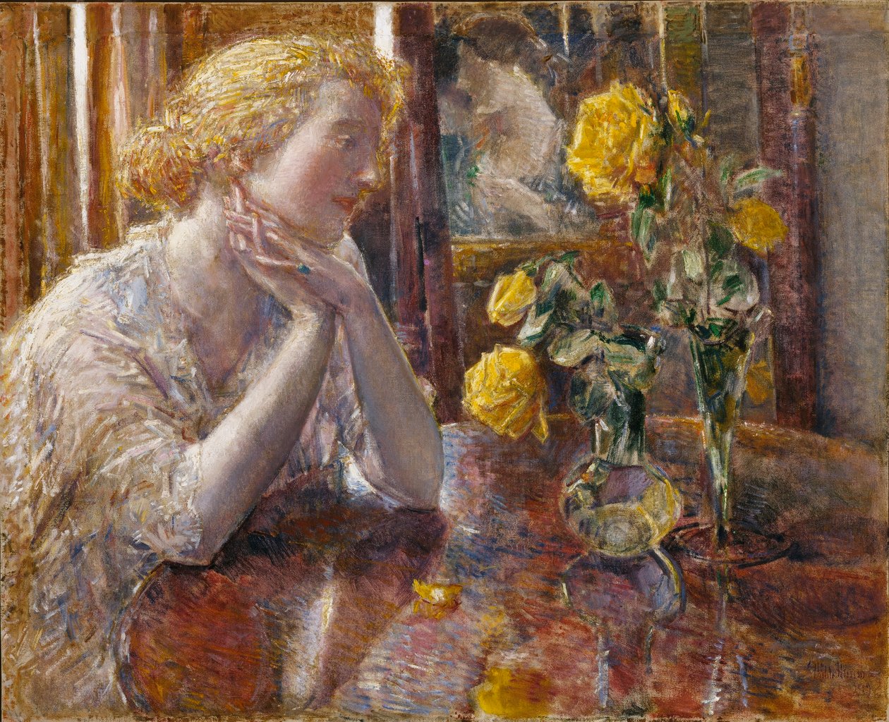 Maréchal Niel Roses door Childe Hassam