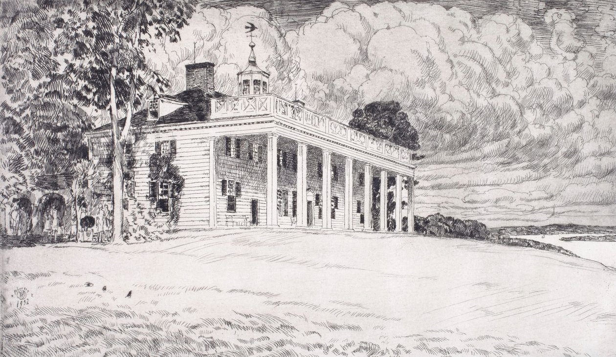 Mount Vernon door Childe Hassam