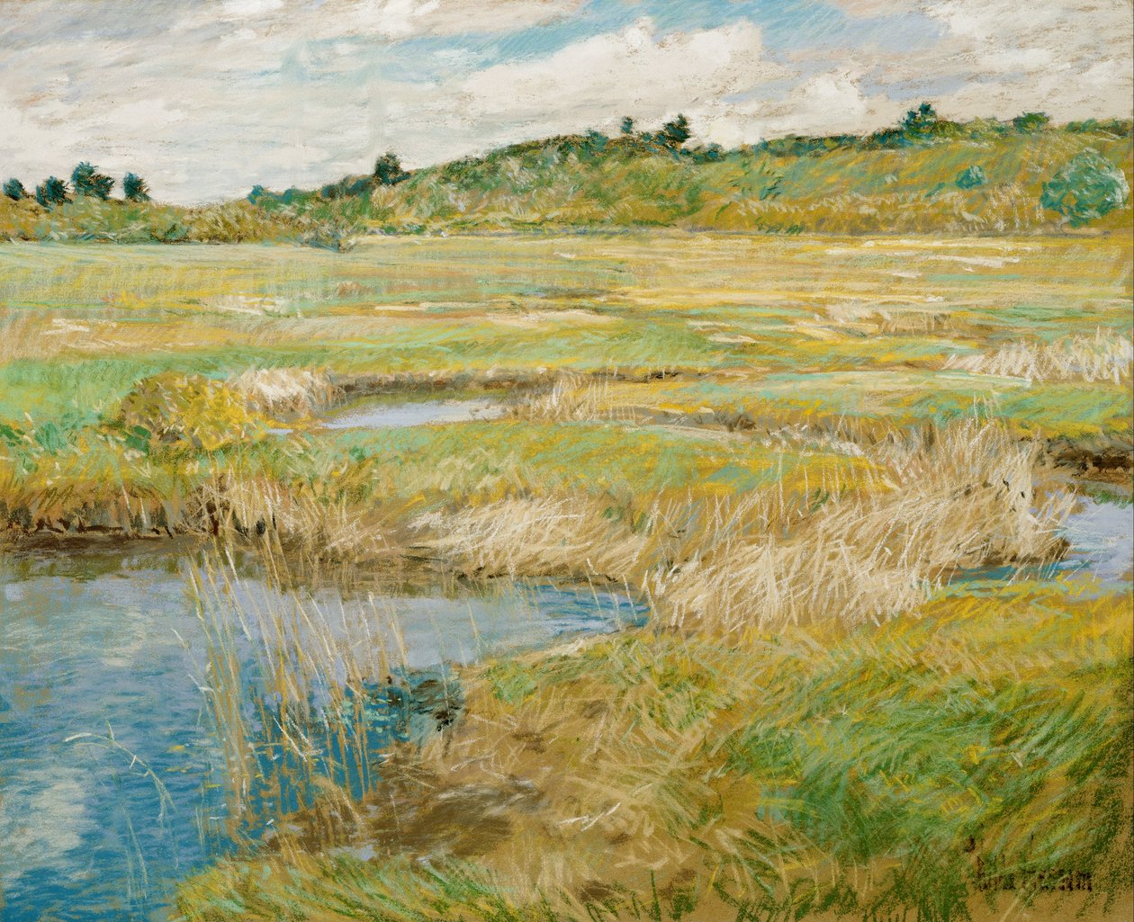 De weide van Concord door Childe Hassam