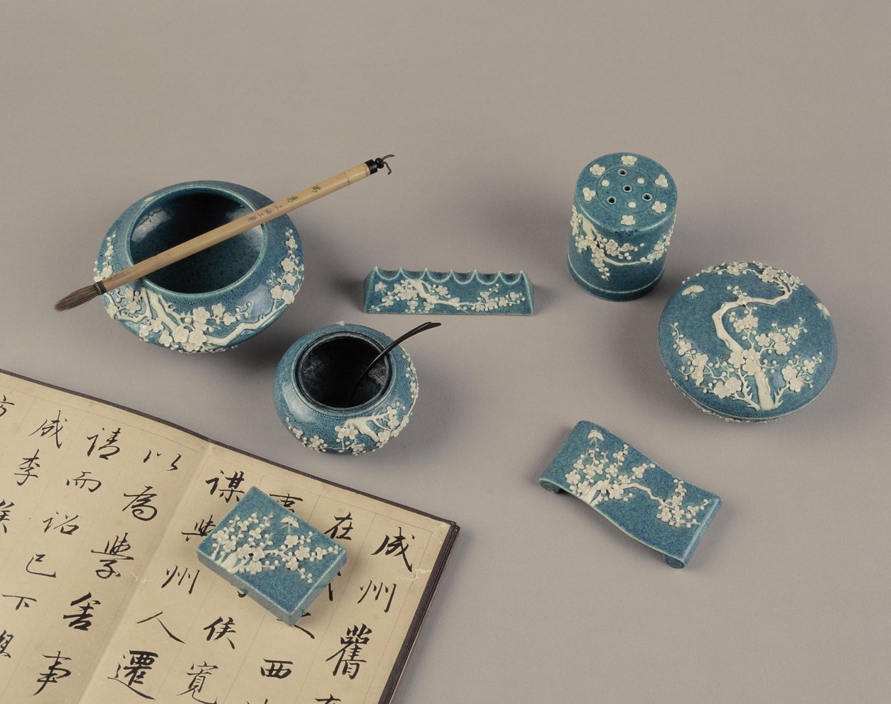 Gereedschappen voor Chinese kalligrafie door Chinese School