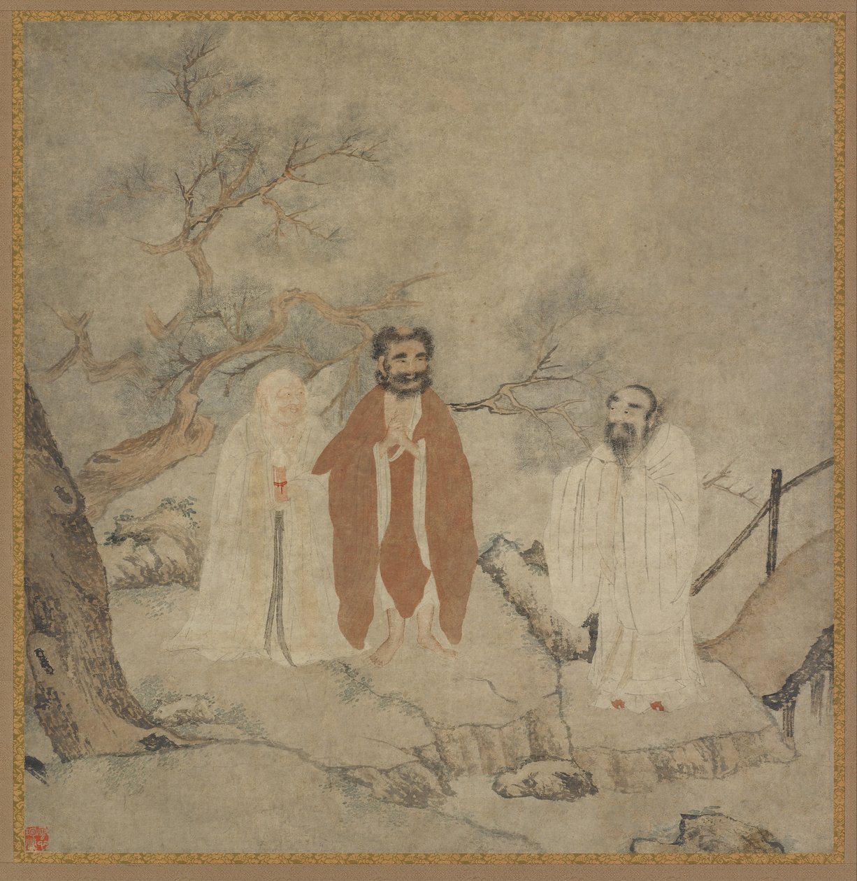 Sakyamuni, Laozi en Confucius, tussen 1368 en 1644 door Chinese Master