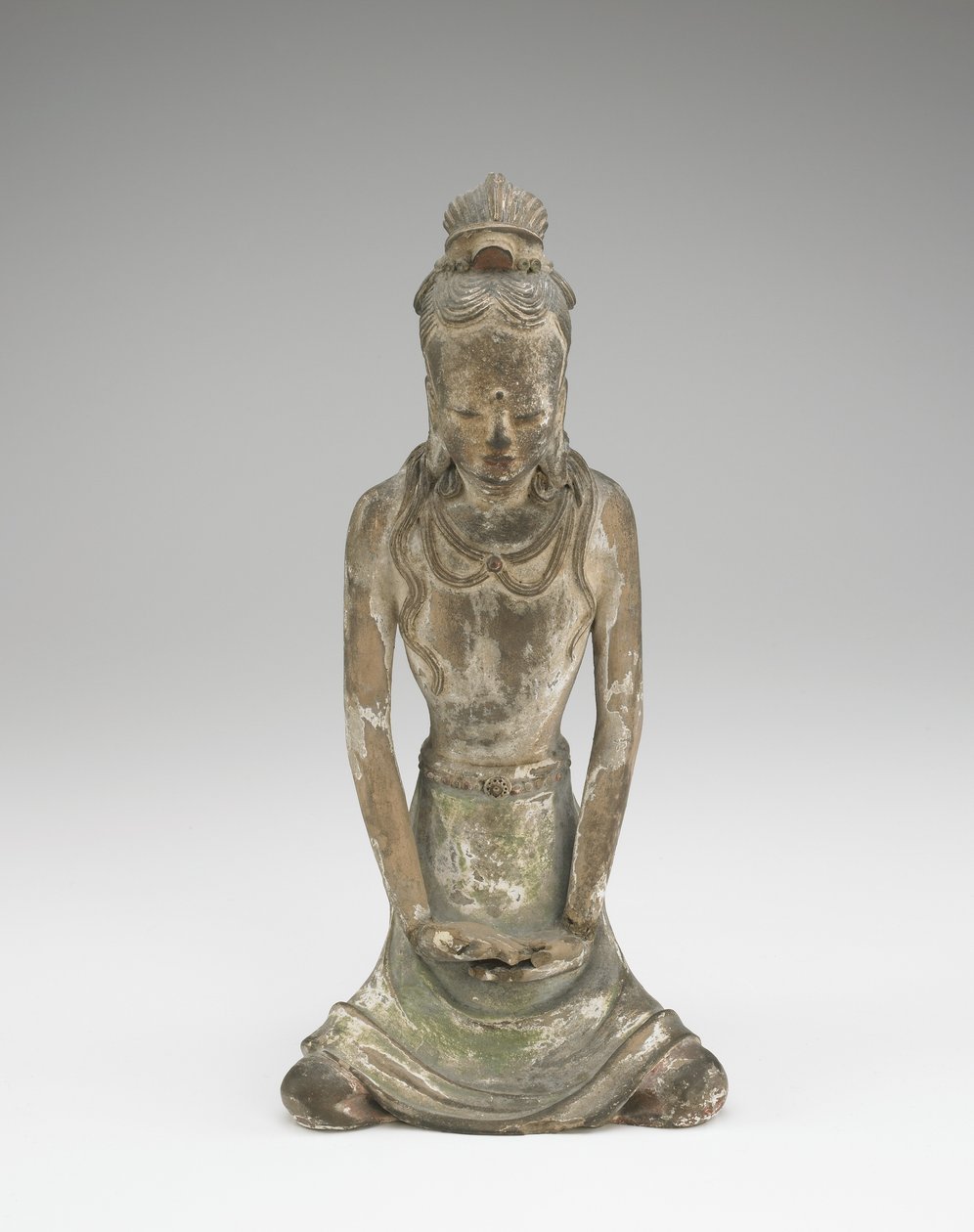 Beeld van een Bodhisattva door Chinese School
