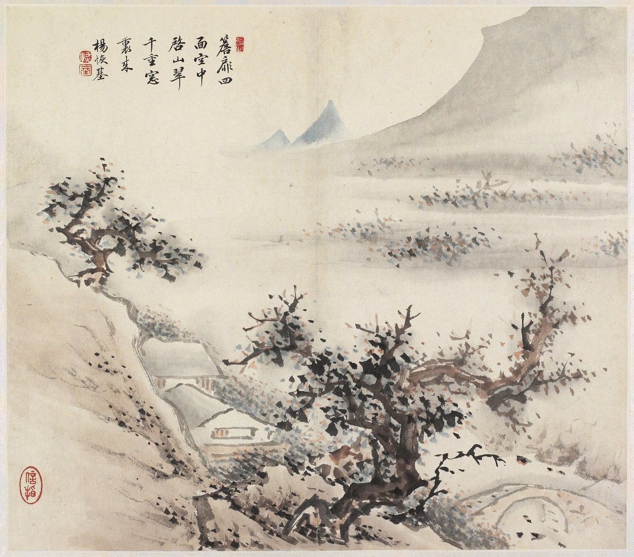 Landschap door Chinese School