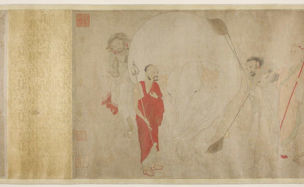 Het Wassen van de Witte Olifant, Ming-dynastie door Chinese School