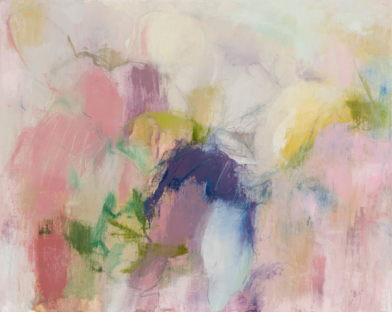 Abstracte compositie, serie organische vormen, 2019 door Ching Fun Tso
