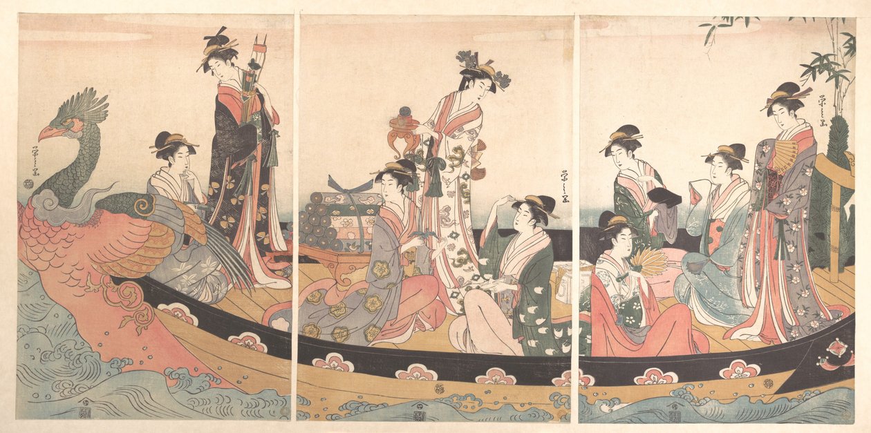De schatboot door Chobunsai Eishi