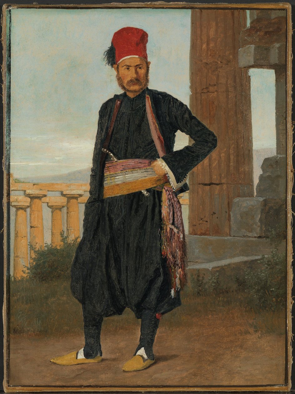Portret van de zwager van de kunstenaar, medaillegraaf F.C. Krohn door Christen Købke