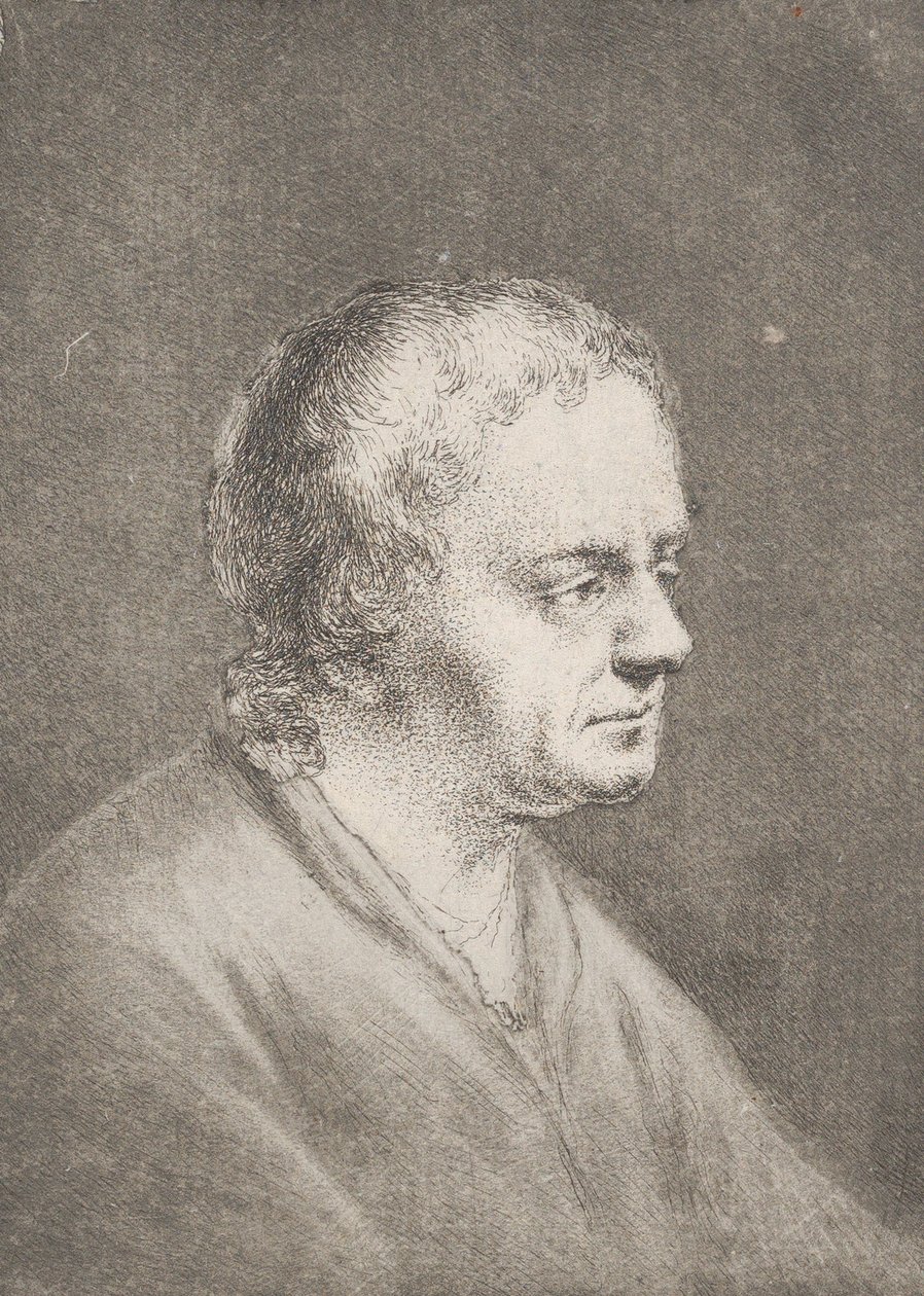 Portret van Christian Bernhard Rode, de Vader van de Kunstenaar door Christian Bernhard Rode