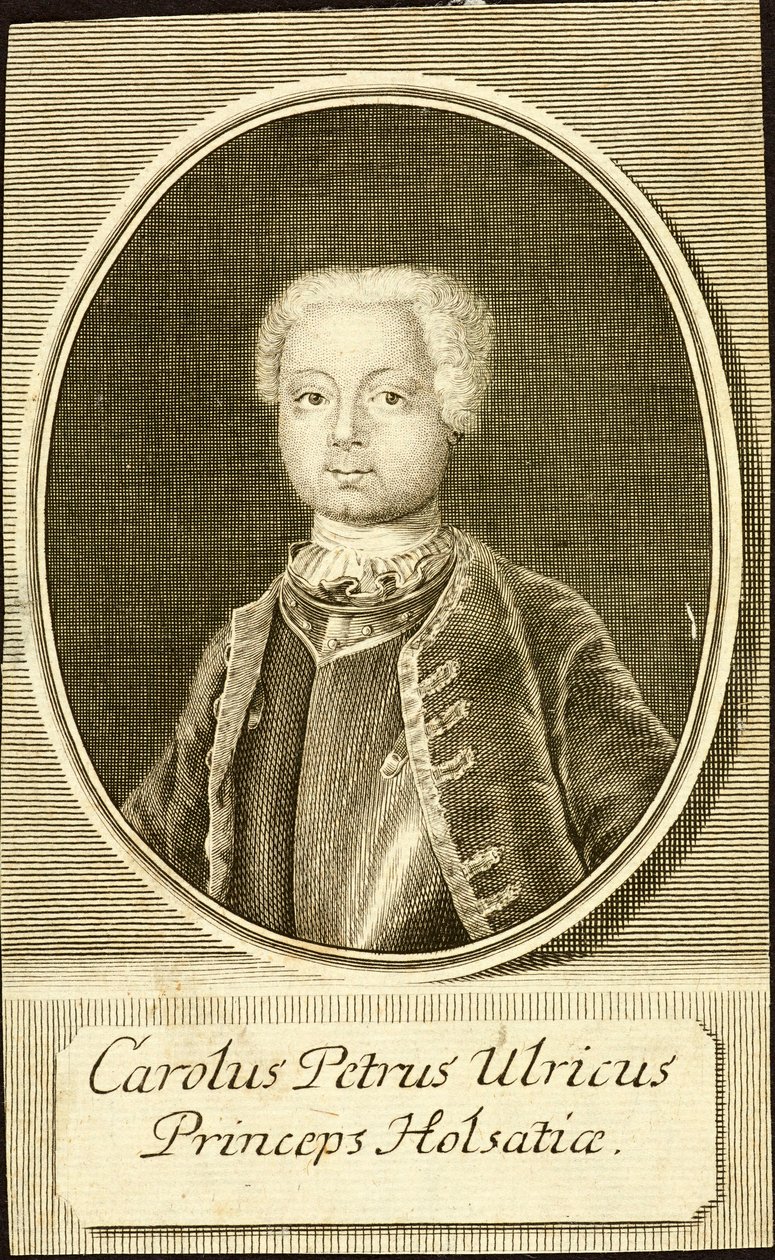 Portret van de hertog Karl Peter Ulrich van Holstein-Gottorp door Christian Friedrich Fritzsch
