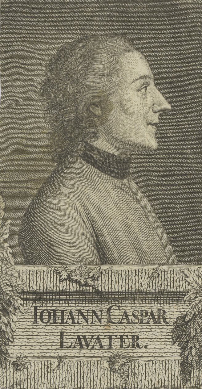 Portret van de dichter en fysiognomist Johann Kaspar Lavater 1741-1801, 1773 door Christian Friedrich Fritzsch