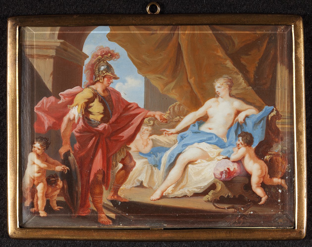 Mars und Venus door Christian Friedrich Zincke