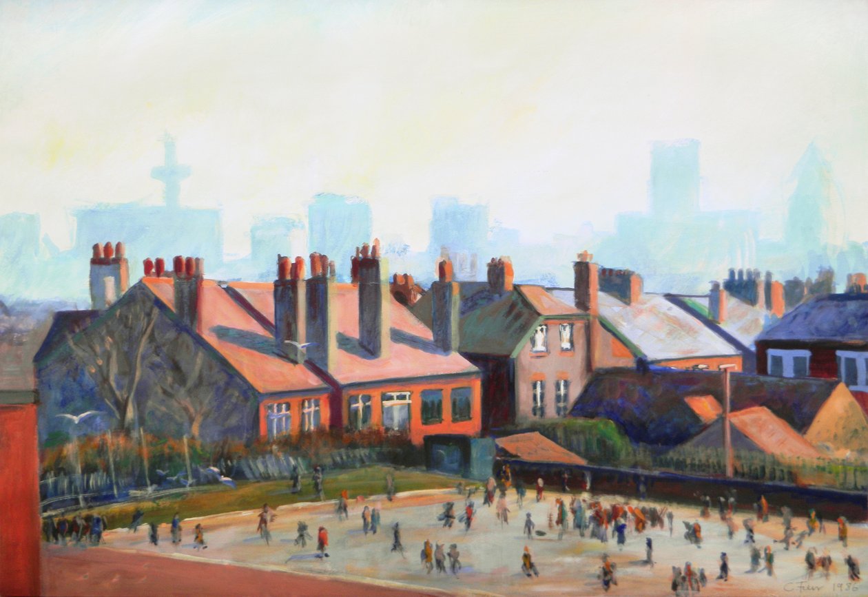 Schoolplein in Liverpool door Christian Furr