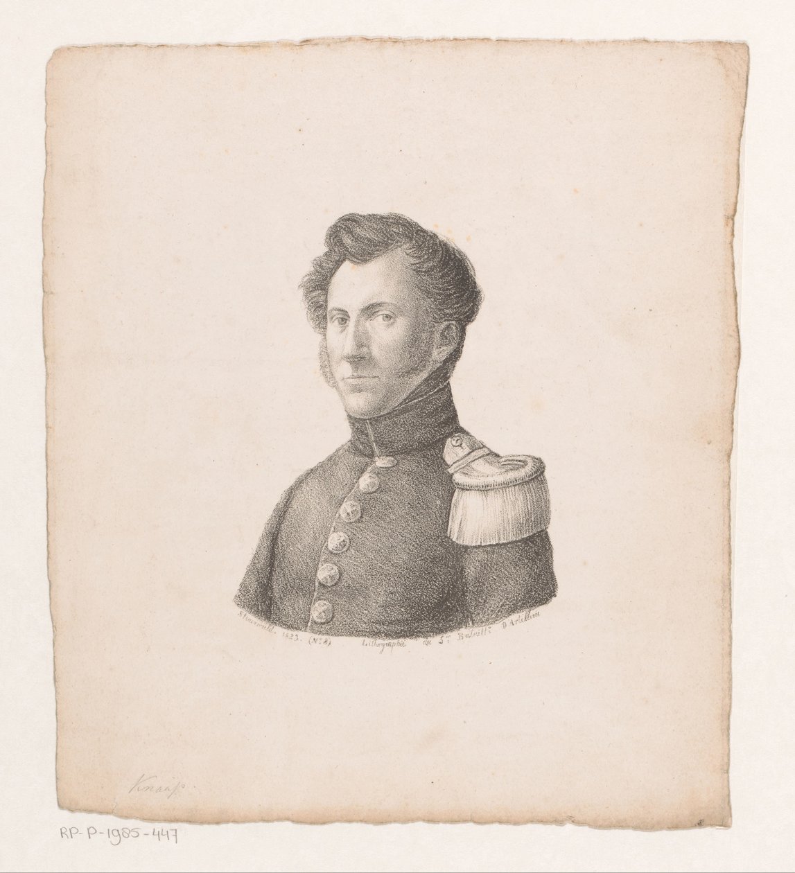 Portret van Arnold Willem de Bruin door Christian Heinrich Gottlieb Steuerwald