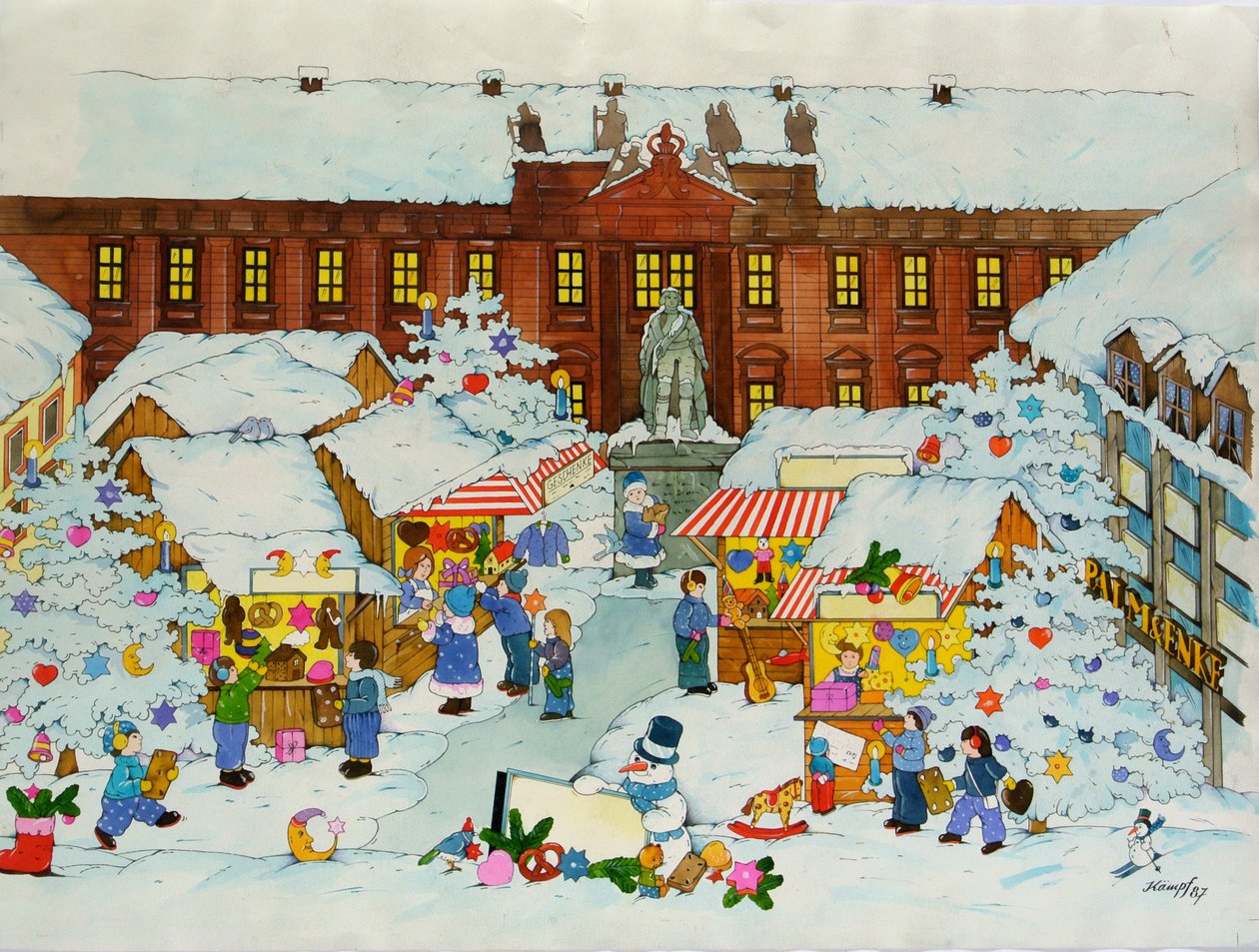 Kerstmarkt (Oude Stad, Erlangen Universiteit) door Christian Kaempf