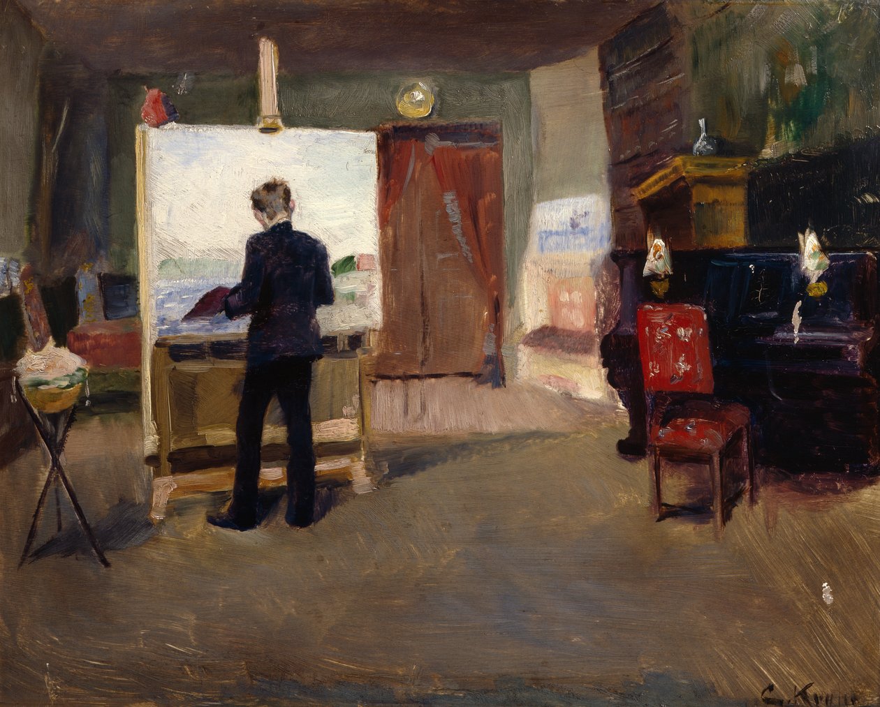 Van Fredriksberg, Kopenhagen door Christian Krohg
