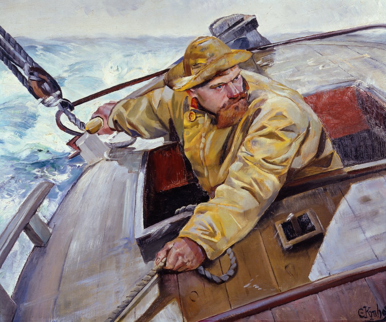 Harde Alee door Christian Krohg