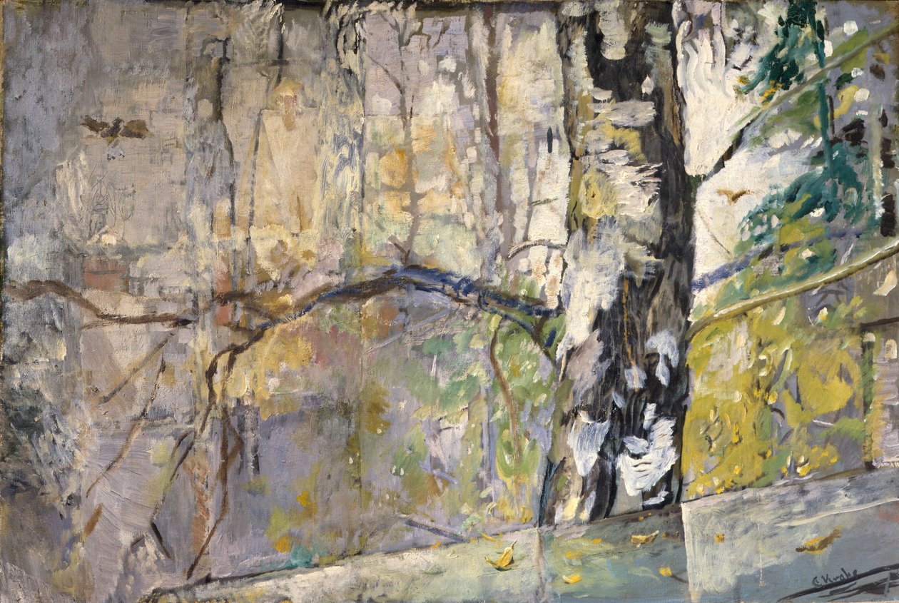 Lente in Halfdan Svartes straat (Oslo) door Christian Krohg