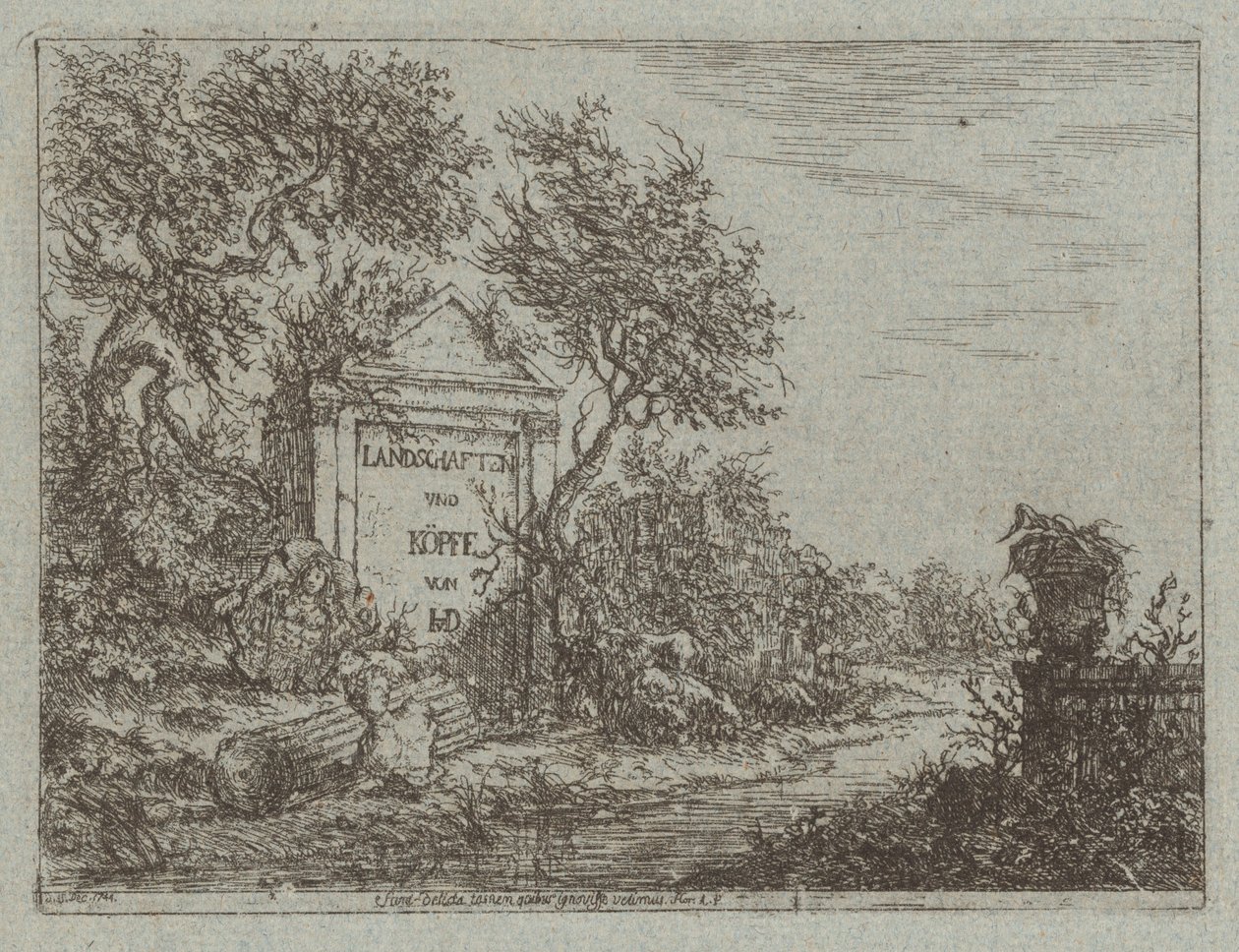 Landschappen en Hoofden door Christian Ludwig von Hagedorn