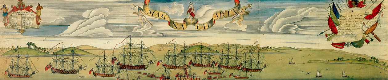 Een Perspectief van de Blokkade van de Haven van Boston door Christian Remick