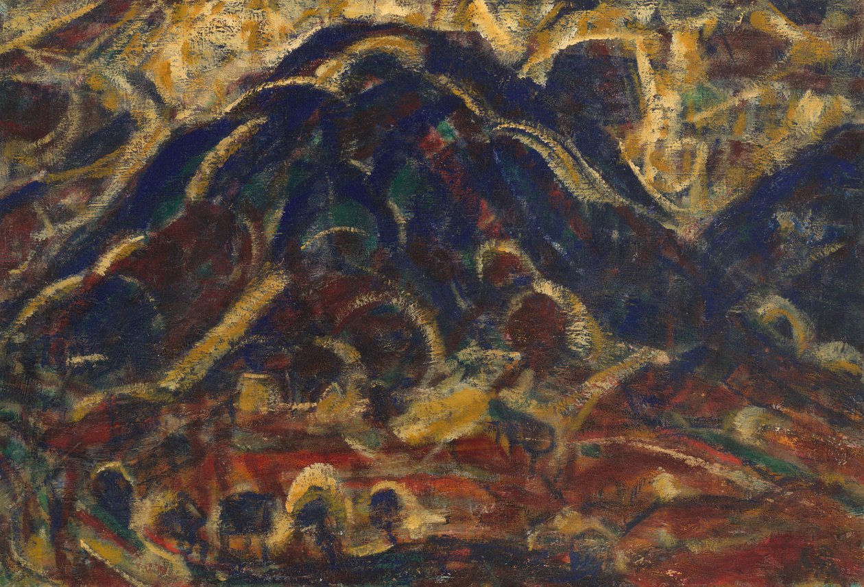 De blauwe berg of In het Sauerland door Christian Rohlfs