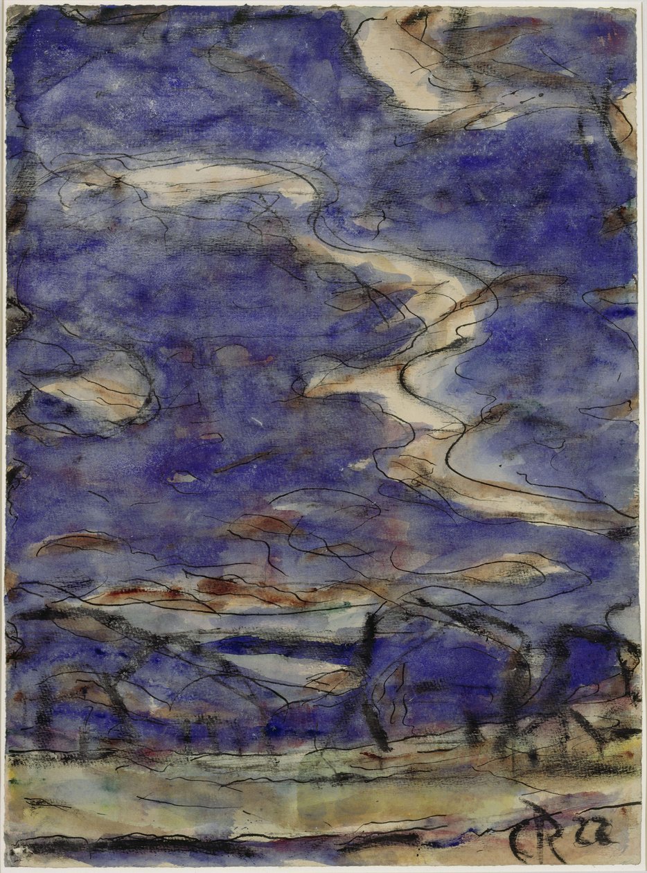 Landschap met wolken door Christian Rohlfs