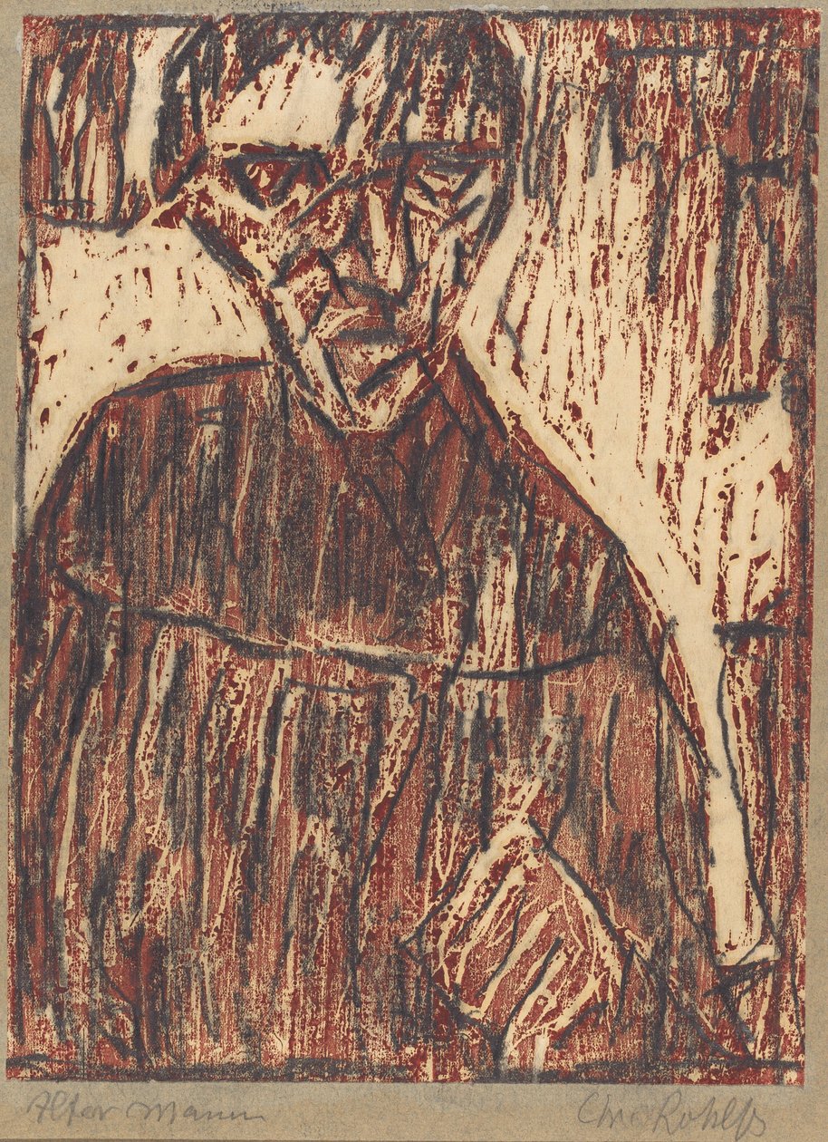 Oude man door Christian Rohlfs