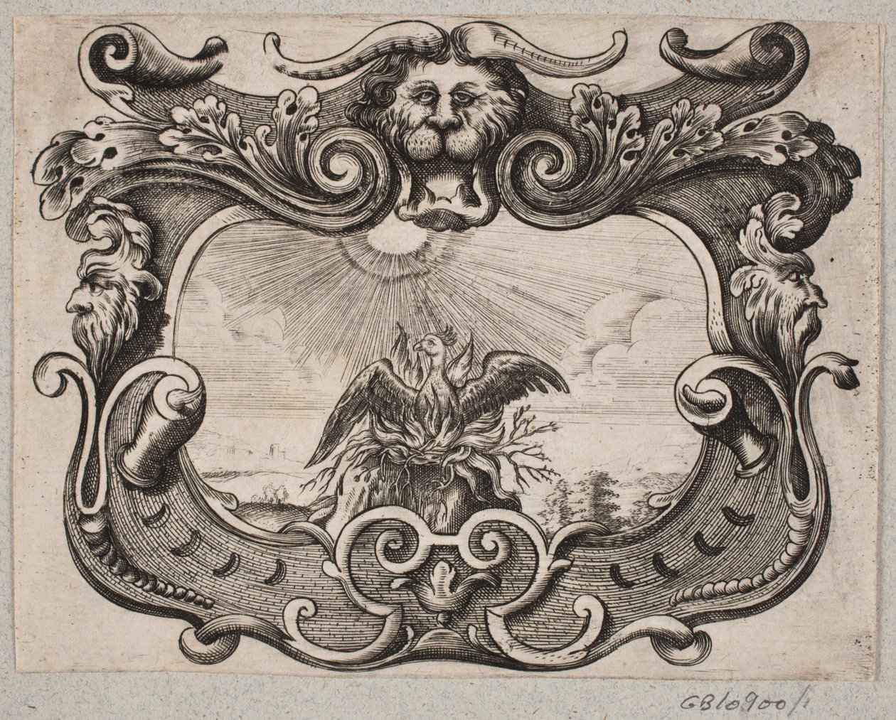 Embleem met Feniks door Christian Rothgiesser