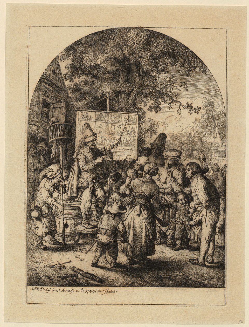 Grote genezing van de zieken door Christian Wilhelm Ernst Dietrich
