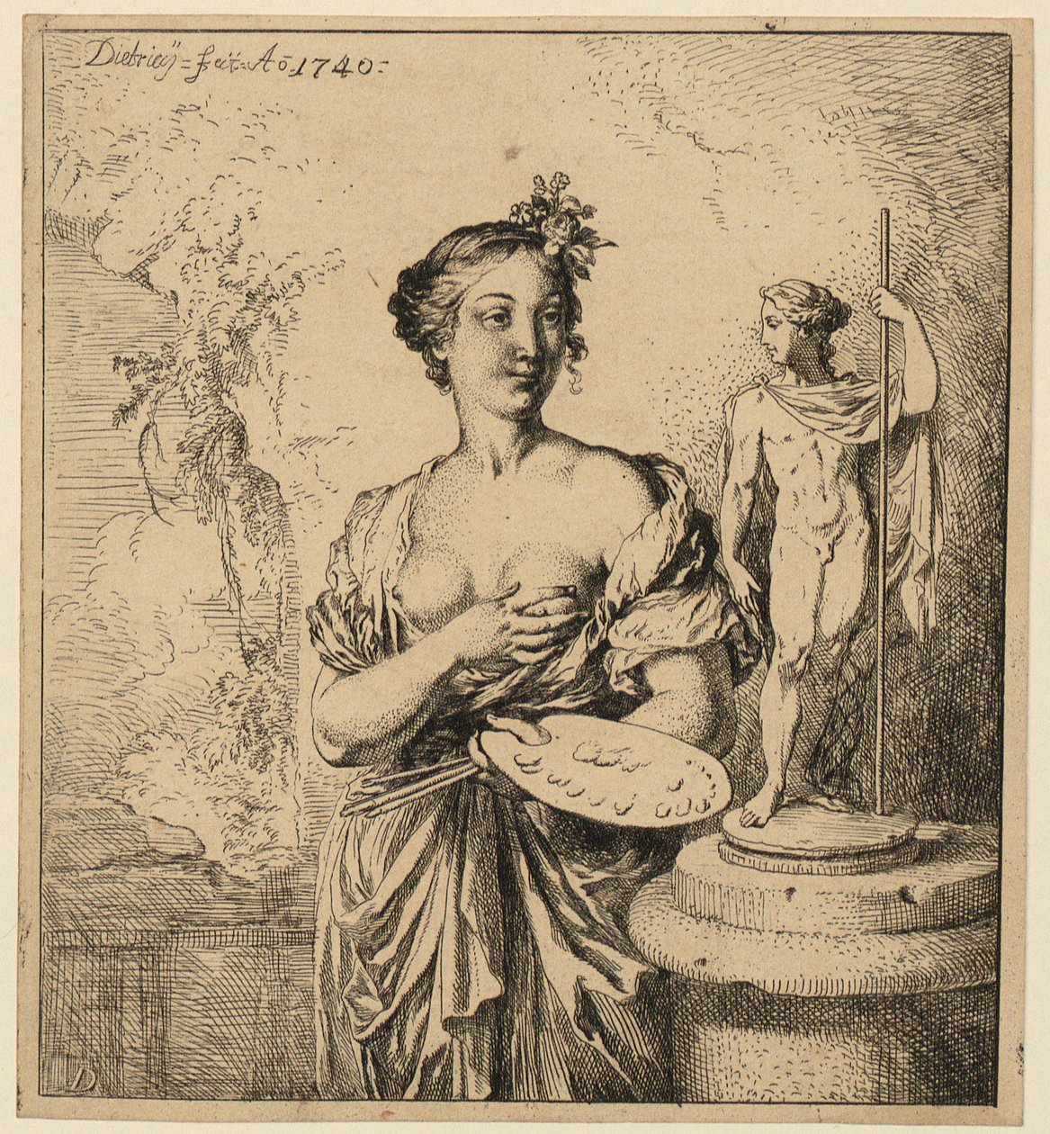 Schilderkunst door Christian Wilhelm Ernst Dietrich