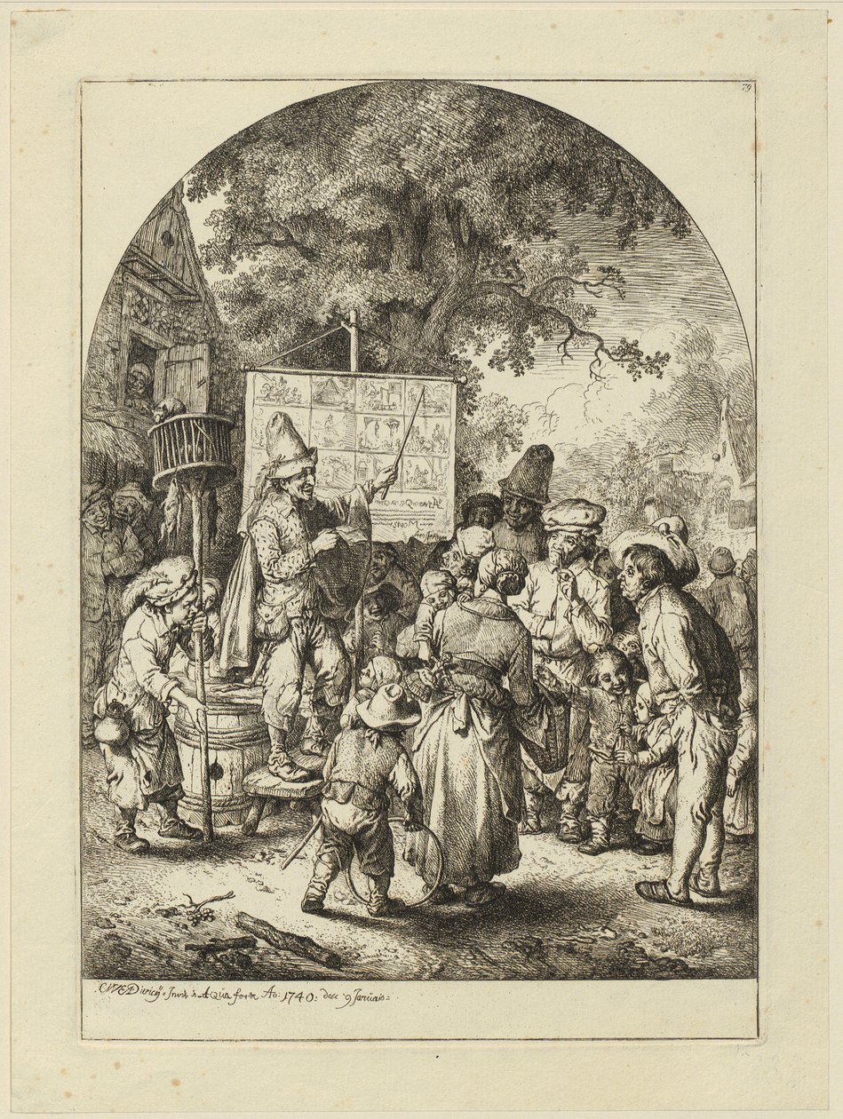Verkoper van rattengif door Christian Wilhelm Ernst Dietrich