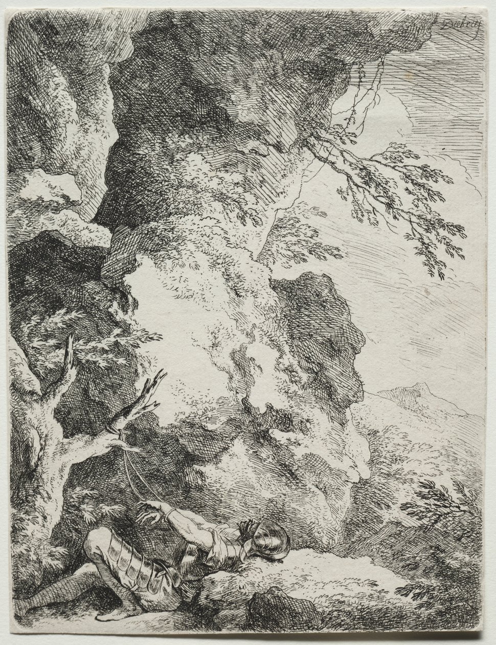 St. Willem, de kluizenaar door Christian Wilhelm Ernst Dietrich