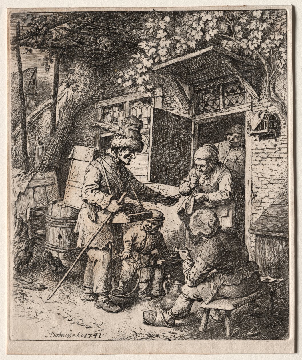 De Marskramer door Christian Wilhelm Ernst Dietrich