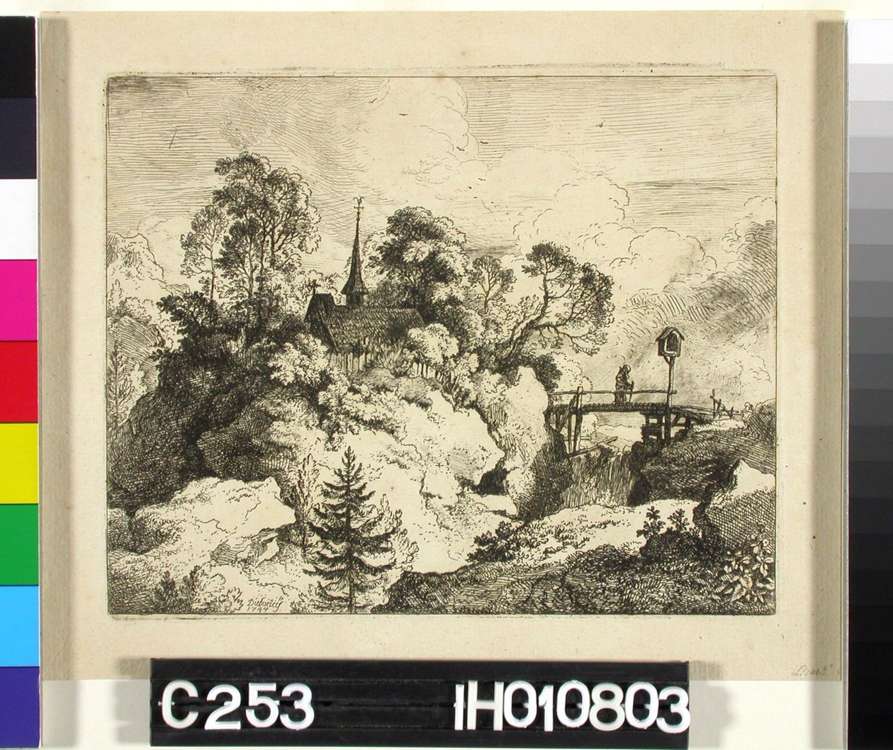 Ohne Titel door Christian Wilhelm Ernst Dietrich
