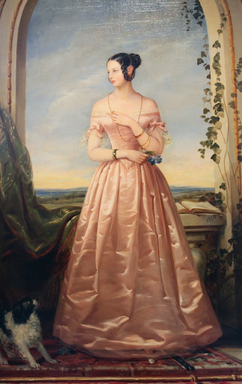Portret van de Groothertogin Alexandra Nikolaevna door Christina Robertson
