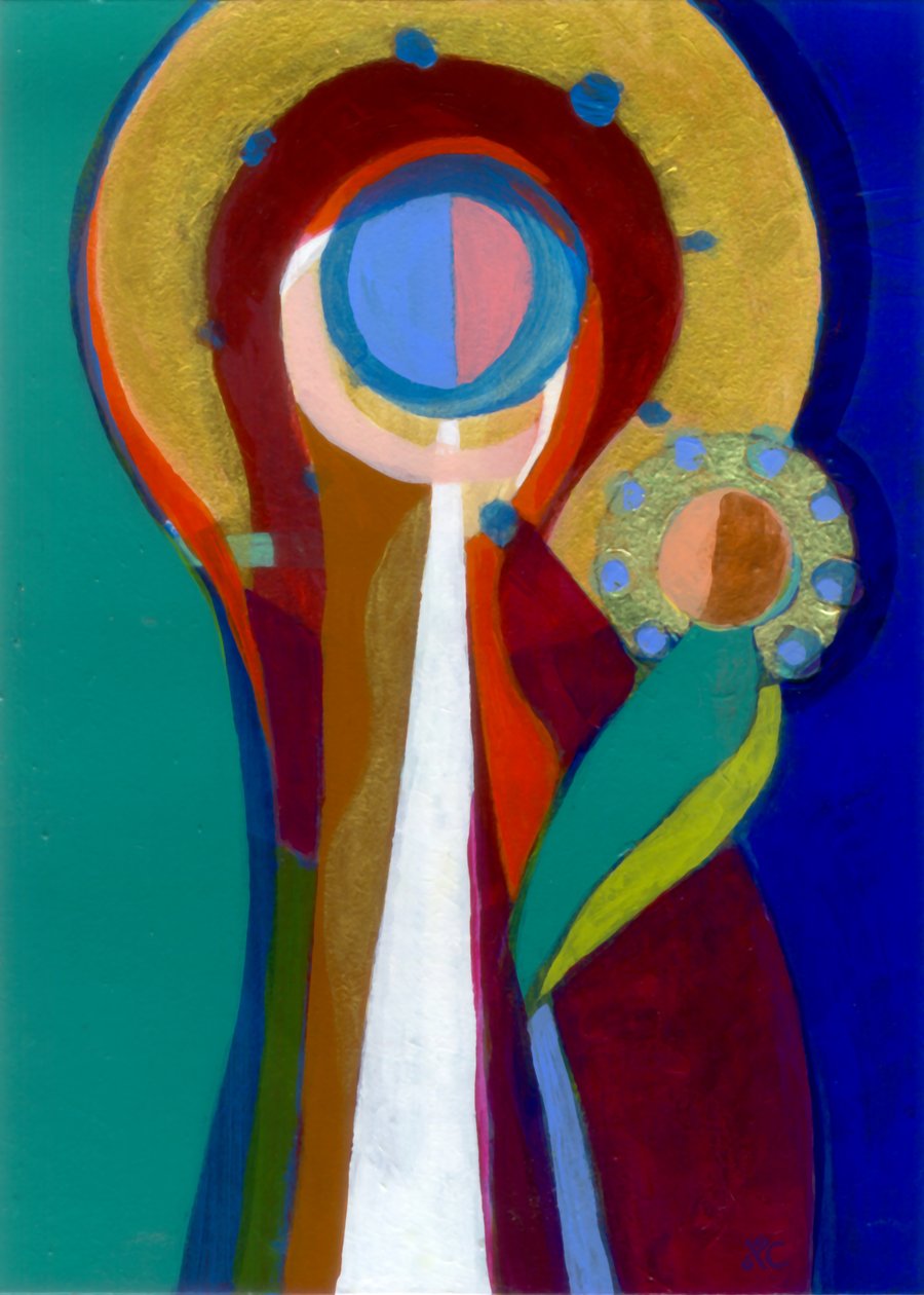 Madonna en Kind door Christina Saj