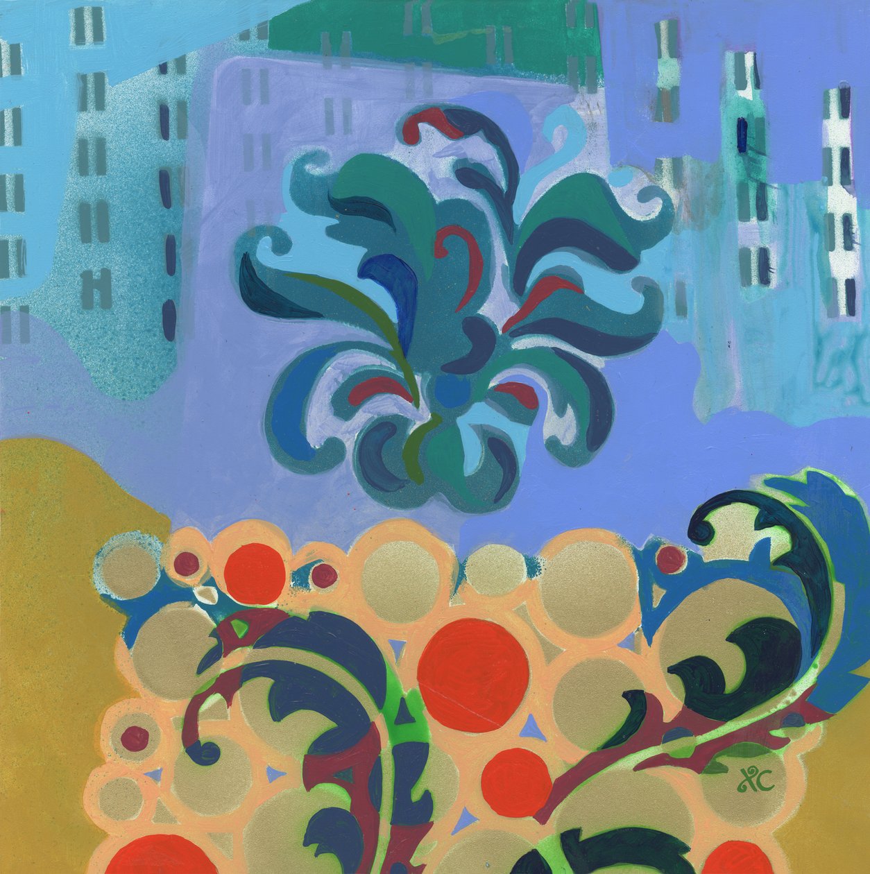 Meditatie 34, c. 2017 door Christina Saj