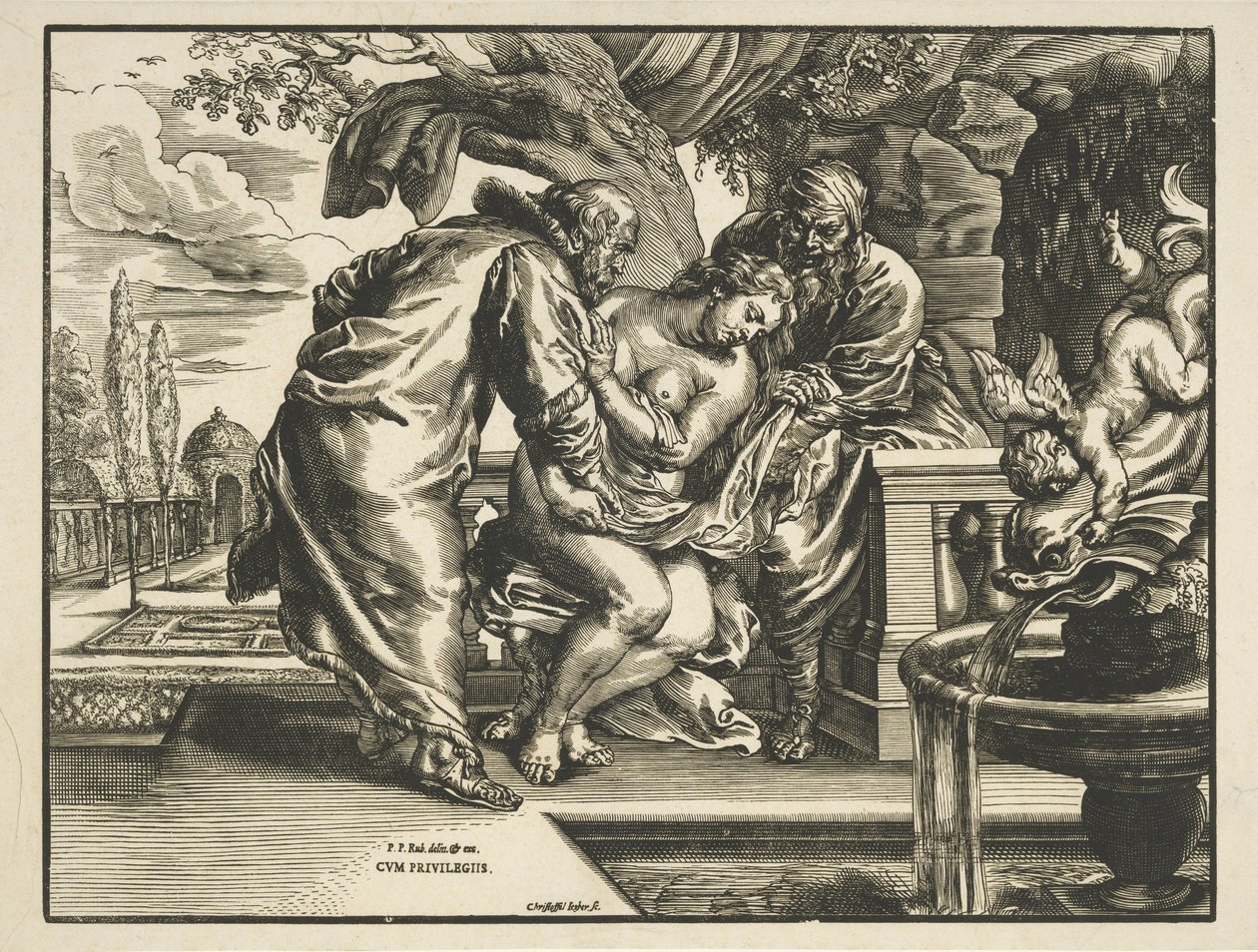 Susanna en de ouderlingen door Christoffel Jegher