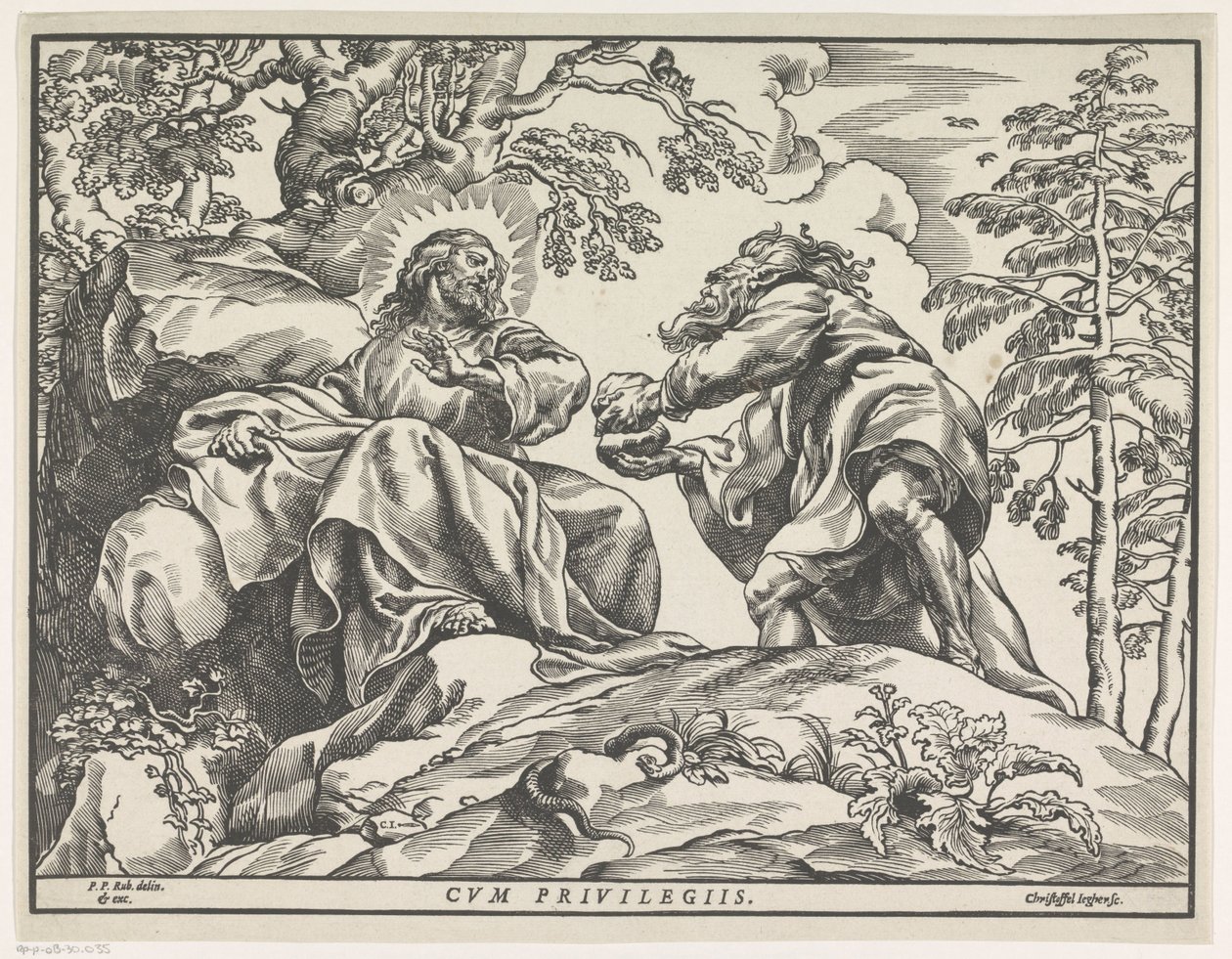 Verzoeking van Christus door Christoffel Jegher