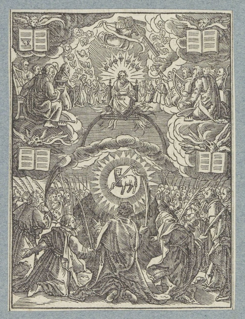 Aanbidding van het Lam Gods door Christoffel van Sichem (II)