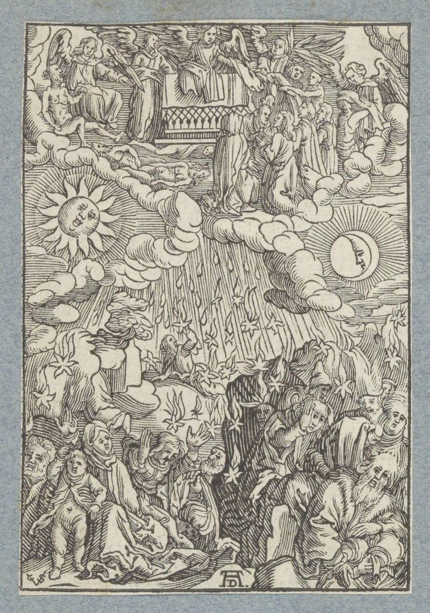 Het openen van het vijfde en het zesde zegel door Christoffel van Sichem (II)