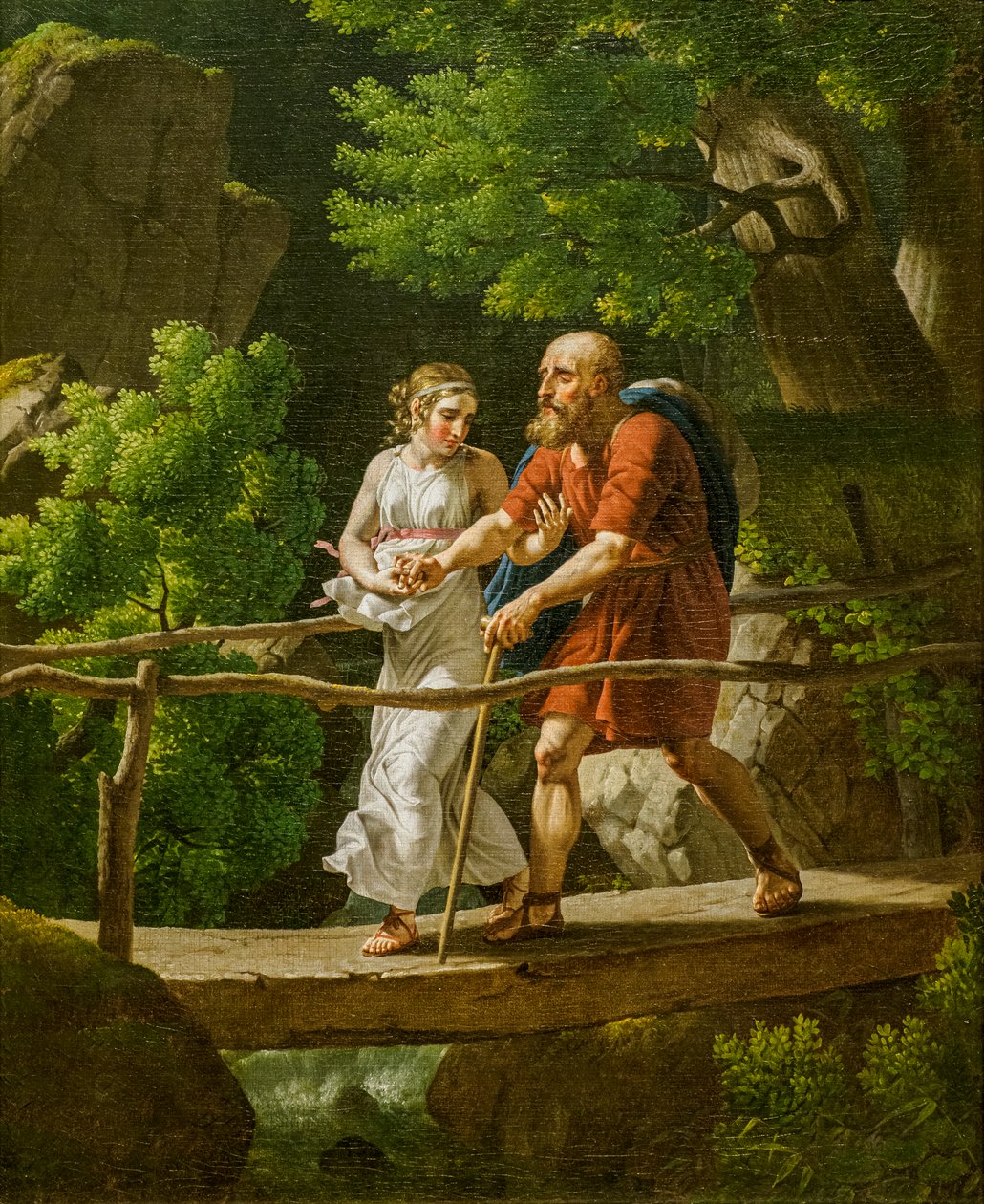 Oedipus en Antigone door Christoffer-Wilhelm Eckersberg